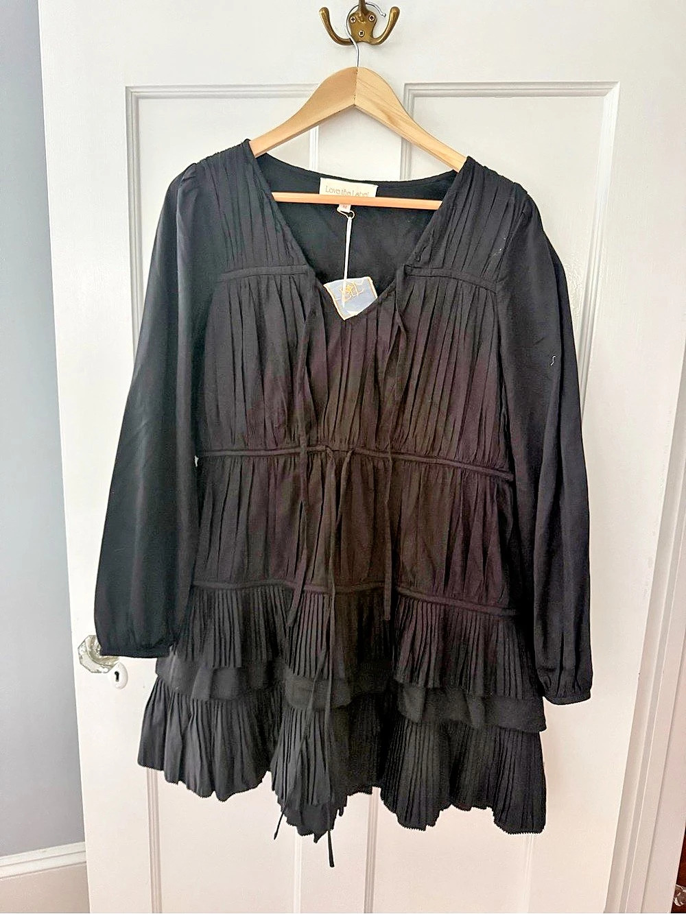 Love The Label Wren Dress Black NWT Medium M $325